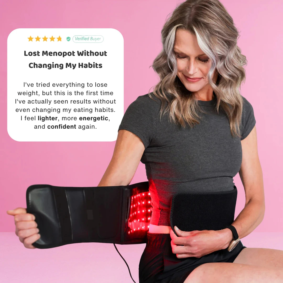 Nomend Red Light Belt Weight Loss Black Leather Massage Pro Slimming Belt At Rs 2500 In Pune | ID: 2853872858062 Red Light Waist Belt For Weight Loss